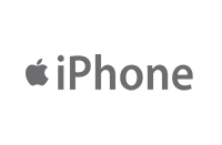 iPhone telefon tok logo